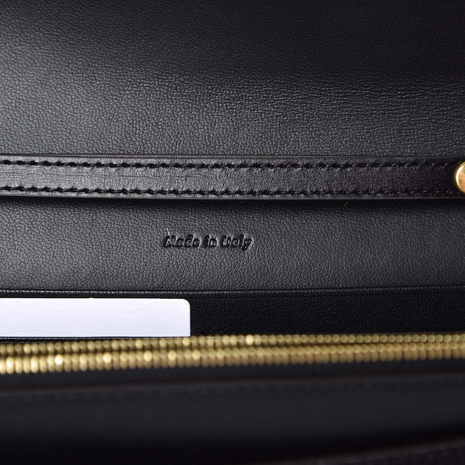 Celine Ostrich Leg Calfskin Suede Clutch on a Chain Black 6 of 8
