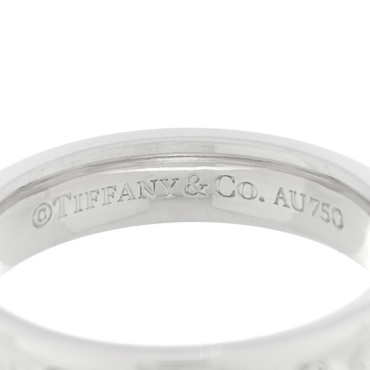 18K White Gold Diamond Narrow 1837 Ring 52 6