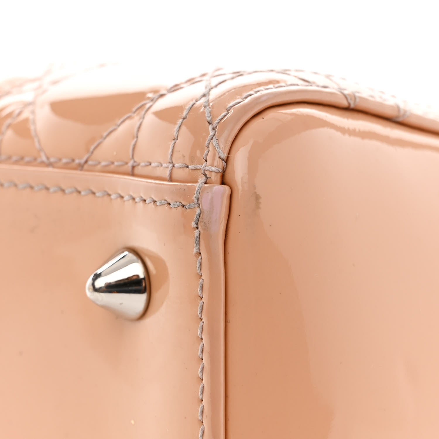 Christian Dior Patent Cannage Medium Lady Dior Rose Clair 16 of 22