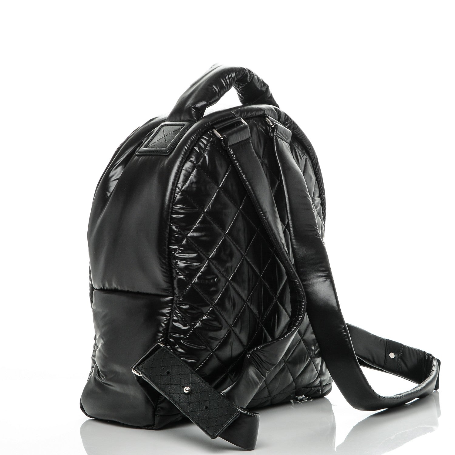 Chanel Nylon Quilted Coco Cocoon Backpack Black 3 of 7