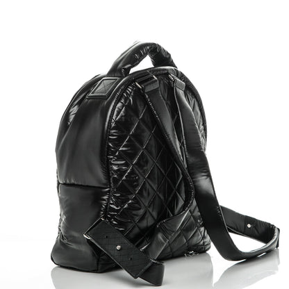 Chanel Nylon Quilted Coco Cocoon Backpack Black 3 of 7