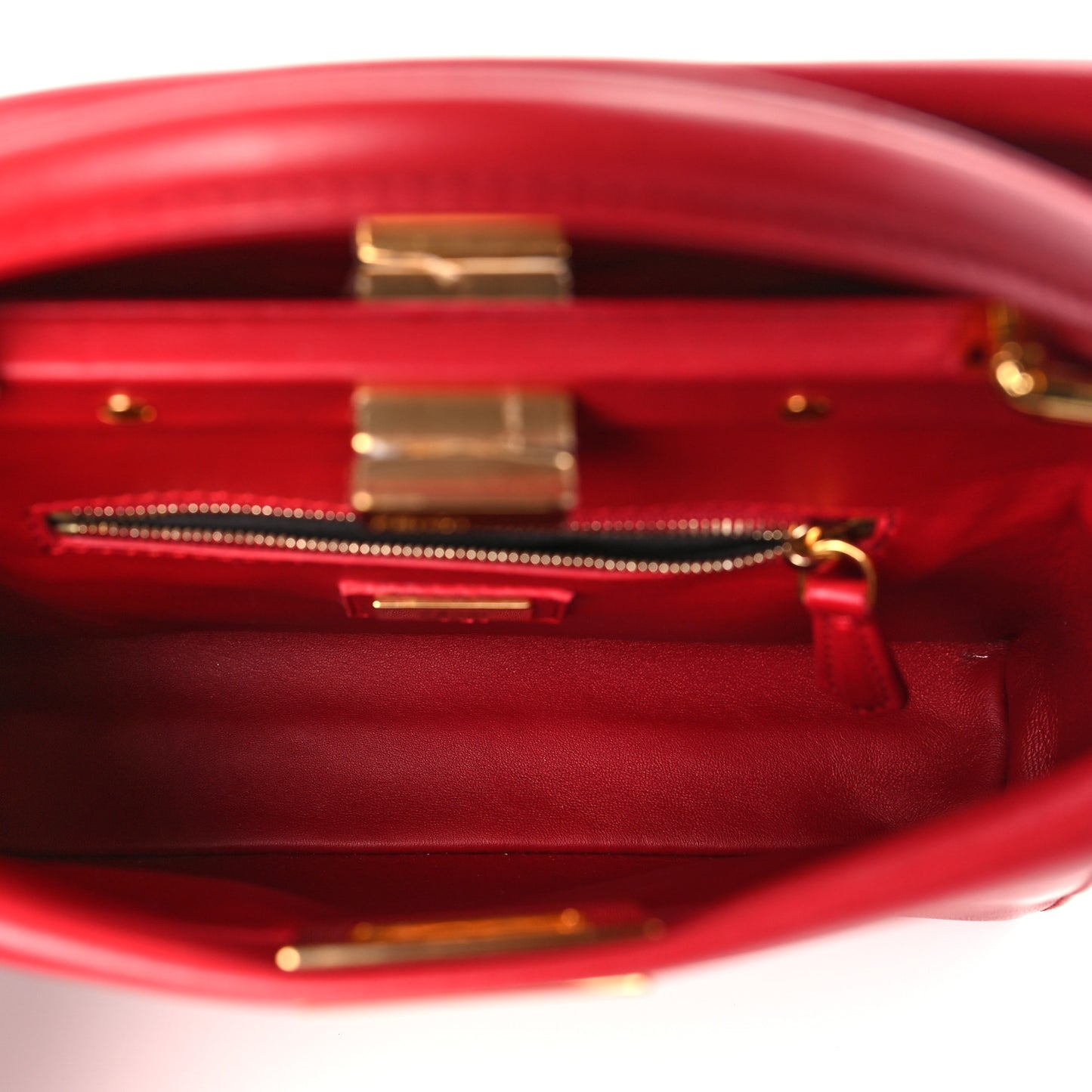 Nappa Mini Peekaboo Iconic Satchel Fiamma