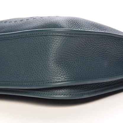 Hermes Taurillon Clemence Evelyne III PM Vert Cypress 10 of 11