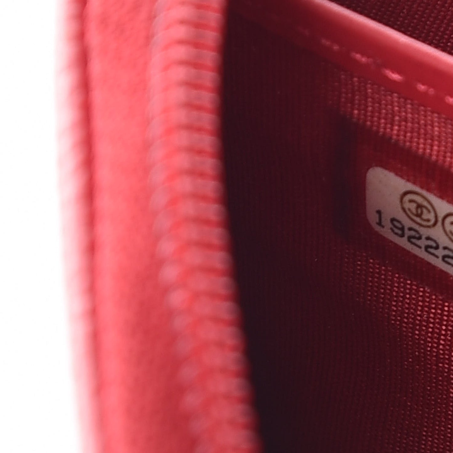 Caviar Large Timeless CC Gusset Zip Around Wallet Light Red