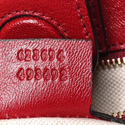 Gucci New Sakai Calfskin Lux Horsebit 1955 Tote Bag New Cherry Red 6 of 9