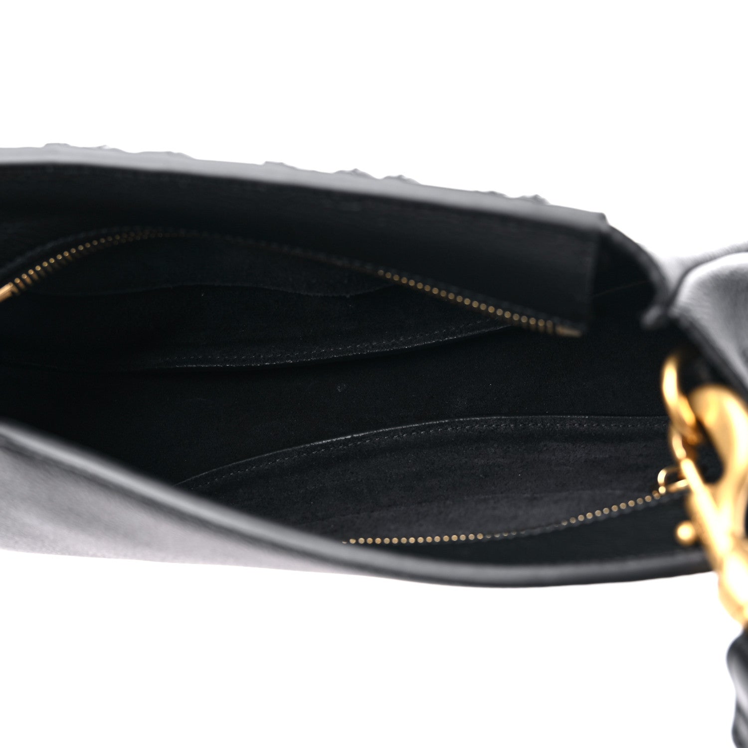Chloe Shiny Grained Calfskin Marcie Clutch Black 5 of 9