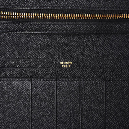 Hermes Epsom Bearn Gusset Wallet Black 6 of 8