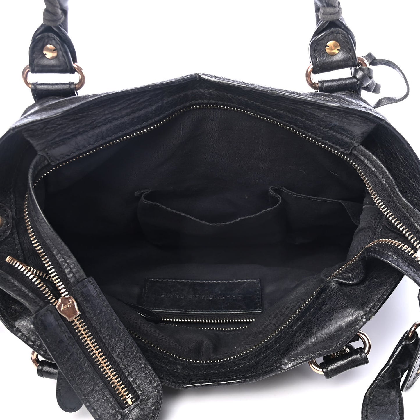 Agneau Giant 12 Rose Gold Hardware Town Black
