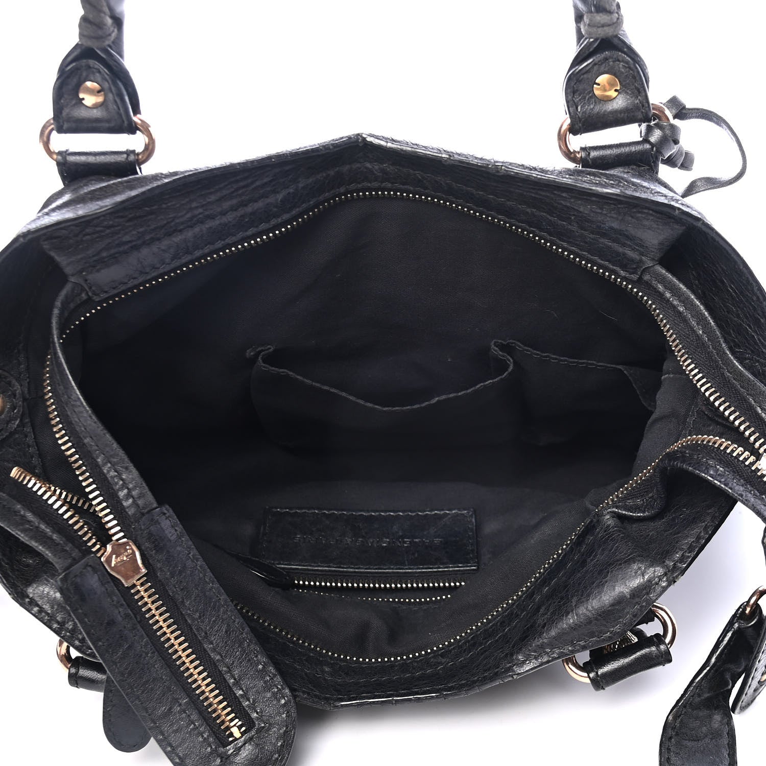 Balenciaga Agneau Giant 12 Rose Gold Hardware Town Black 4 of 5