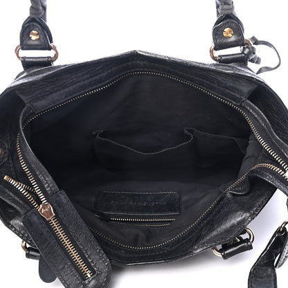 Balenciaga Agneau Giant 12 Rose Gold Hardware Town Black 4 of 5