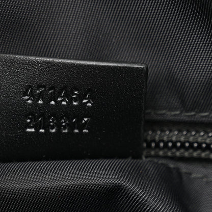 Gucci GG Supreme Monogram Web Messenger Bag Black 7 of 11