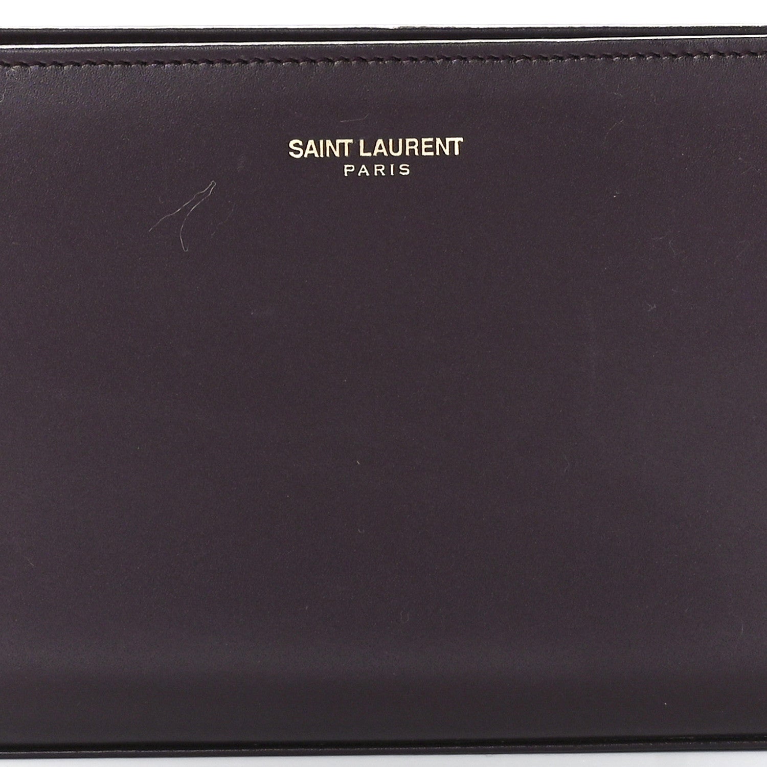 Saint Laurent Calfskin Classic Zip Around Continental Wallet Bordeaux 7 of 10