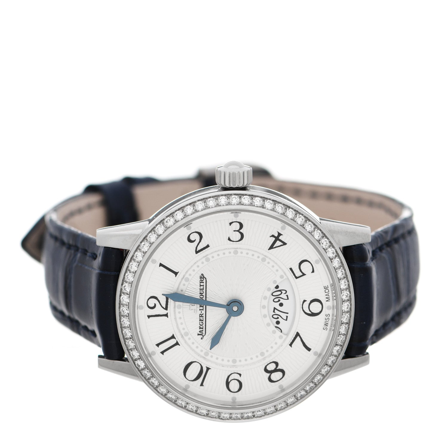 Jaeger-LeCoultre Stainless Steel Alligator Diamond Bezel 29mm Rendez-Vous Quartz Watch Q3408530 2 of 5