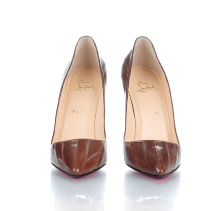 Christian Louboutin Eel Pigalle 120 Pumps 38 Brown 2 of 8