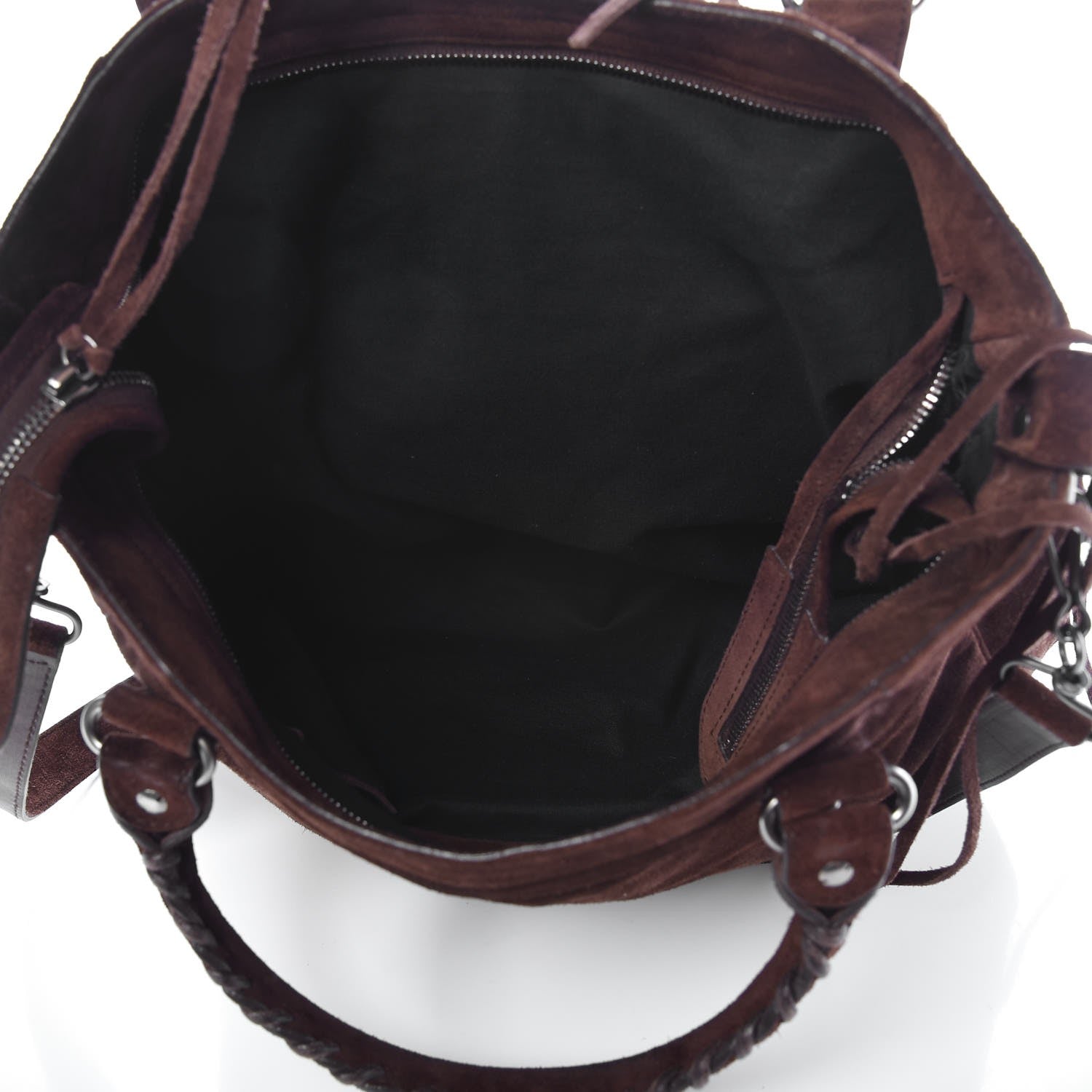 Balenciaga Baby Daim Suede Classic Silver Hardware Velo Brown 6 of 8