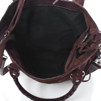 Balenciaga Baby Daim Suede Classic Silver Hardware Velo Brown 6 of 8