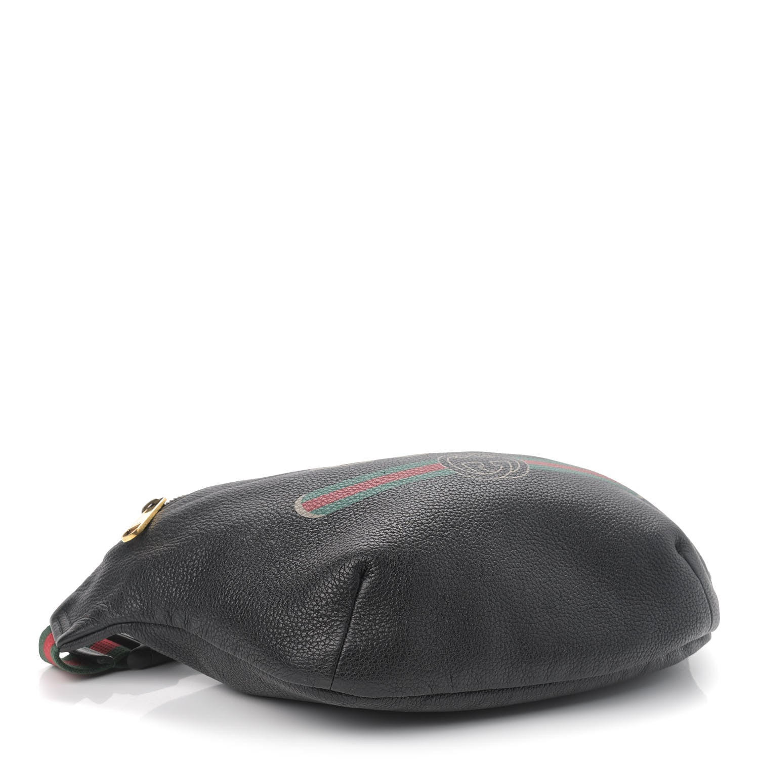 Gucci Grained Calfskin Logo Belt Bag Black 4 of 9