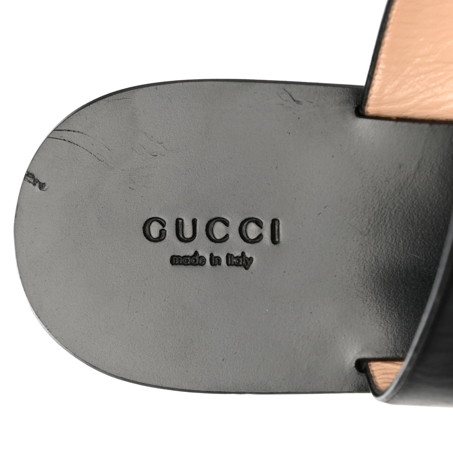 Gucci Calfskin GG Marmont Thong Sandals 40 Black 8 of 17