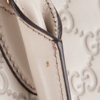 Gucci Guccissima Piston Tote Off White 8 of 9