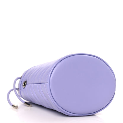Gucci Calfskin Matelasse Heart Mini GG Marmont 2.0 Bucket Bag Lapis 4 of 10