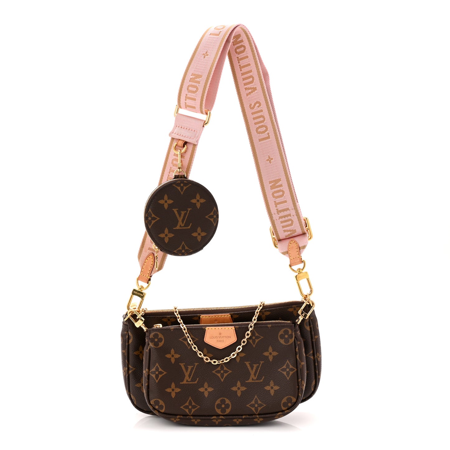 Monogram Multi Pochette Accessories Rose Clair