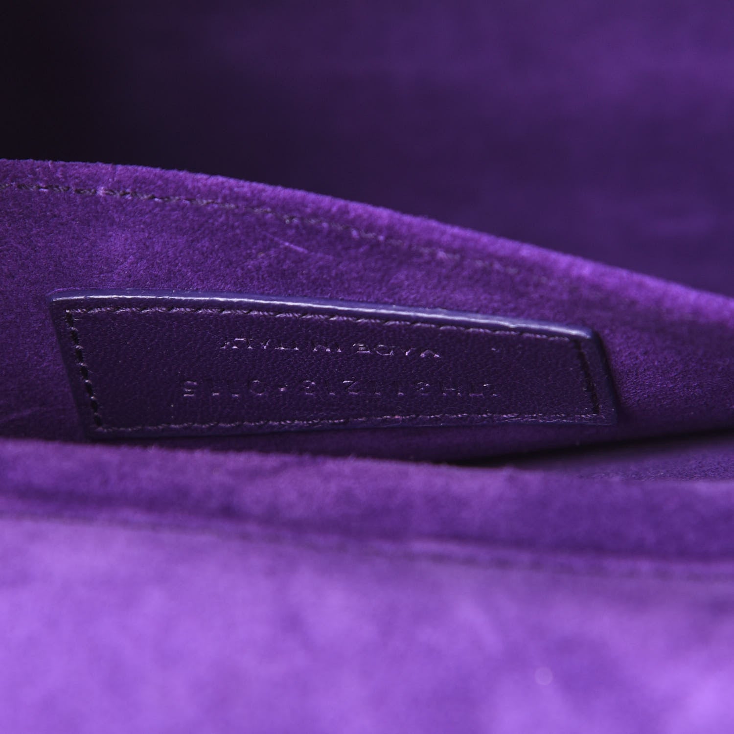 Saint Laurent Textured Calfskin Classic Y Ligne Clutch Purple 6 of 14