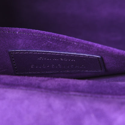 Saint Laurent Textured Calfskin Classic Y Ligne Clutch Purple 6 of 14