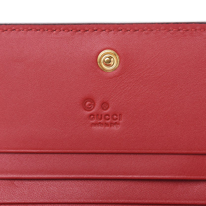 Gucci GG Supreme Monogram Blooms Card Case Wallet Beige Blue Navy Hibiscus Red 6 of 7