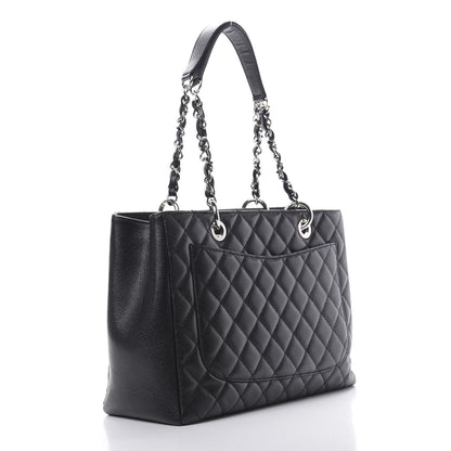 Chanel Caviar Quilted Grand Shopping Tote GST Black 3 of 11