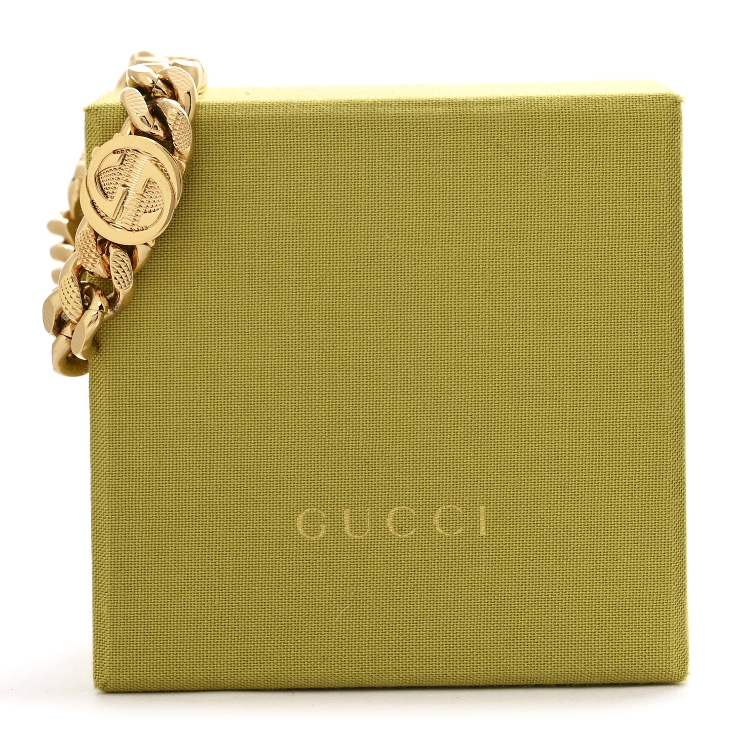Interlocking G Curb Chain Bracelet Gold