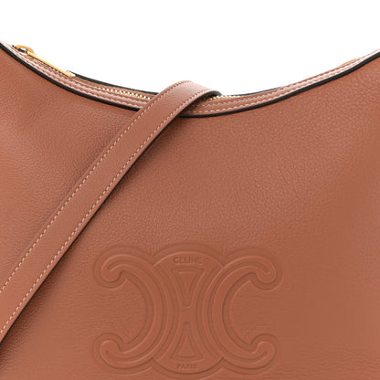 Celine Supple Calfskin Small Triomphe Heloise Shoulder Bag Tan 8 of 10