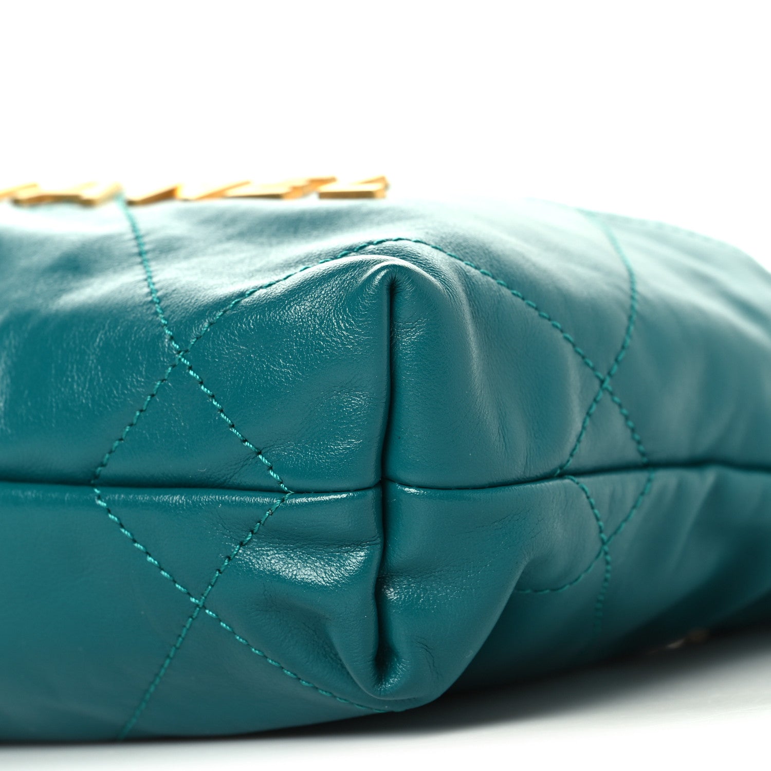 Chanel Shiny Calfskin Quilted Mini Chanel 22 Green 10 of 11