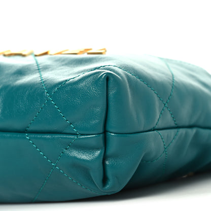 Chanel Shiny Calfskin Quilted Mini Chanel 22 Green 10 of 11