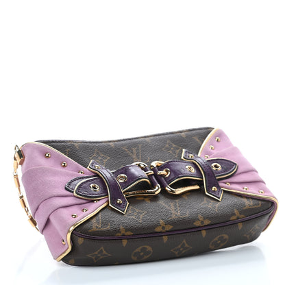 Louis Vuitton Monogram Suede Ostrich Les Extraordinaires Pochette 4 of 9