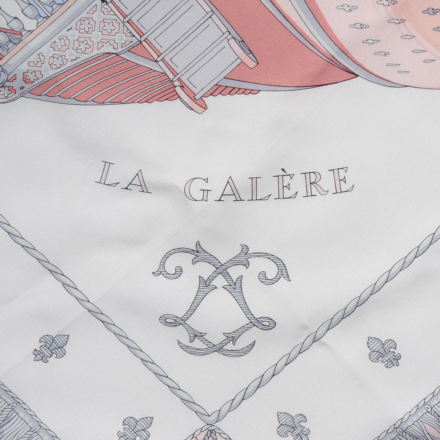 Silk Vue Du Carosse De La Galere La Reale Scarf 90