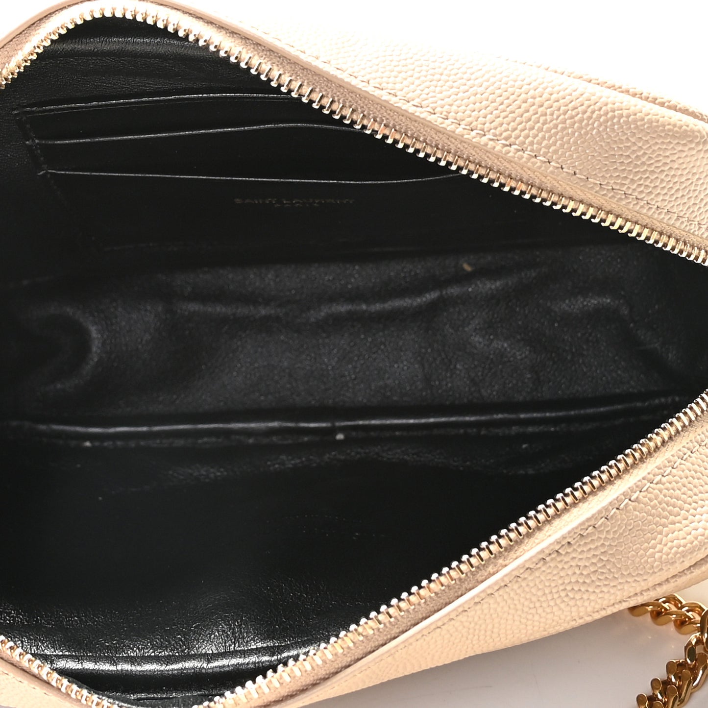 Grain De Poudre Matelasse Monogram Mini Lou Camera Bag Dark Beige