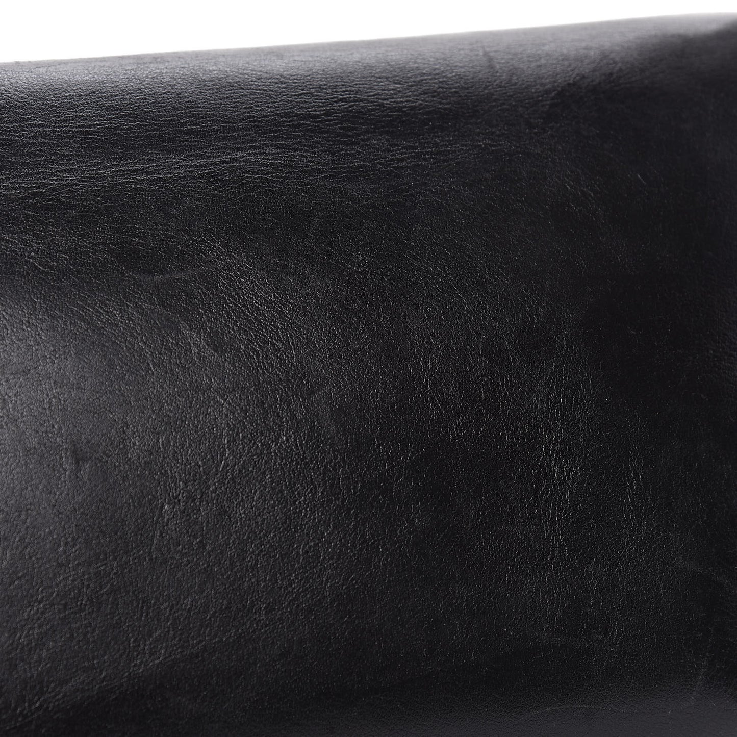 Calfskin Square Stitched Mademoiselle Shoulder Bag Black