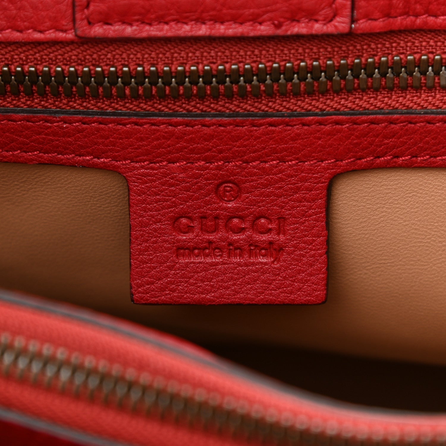 Gucci Suede Bamboo Fringe Medium Shopper Tote Red 6 of 12