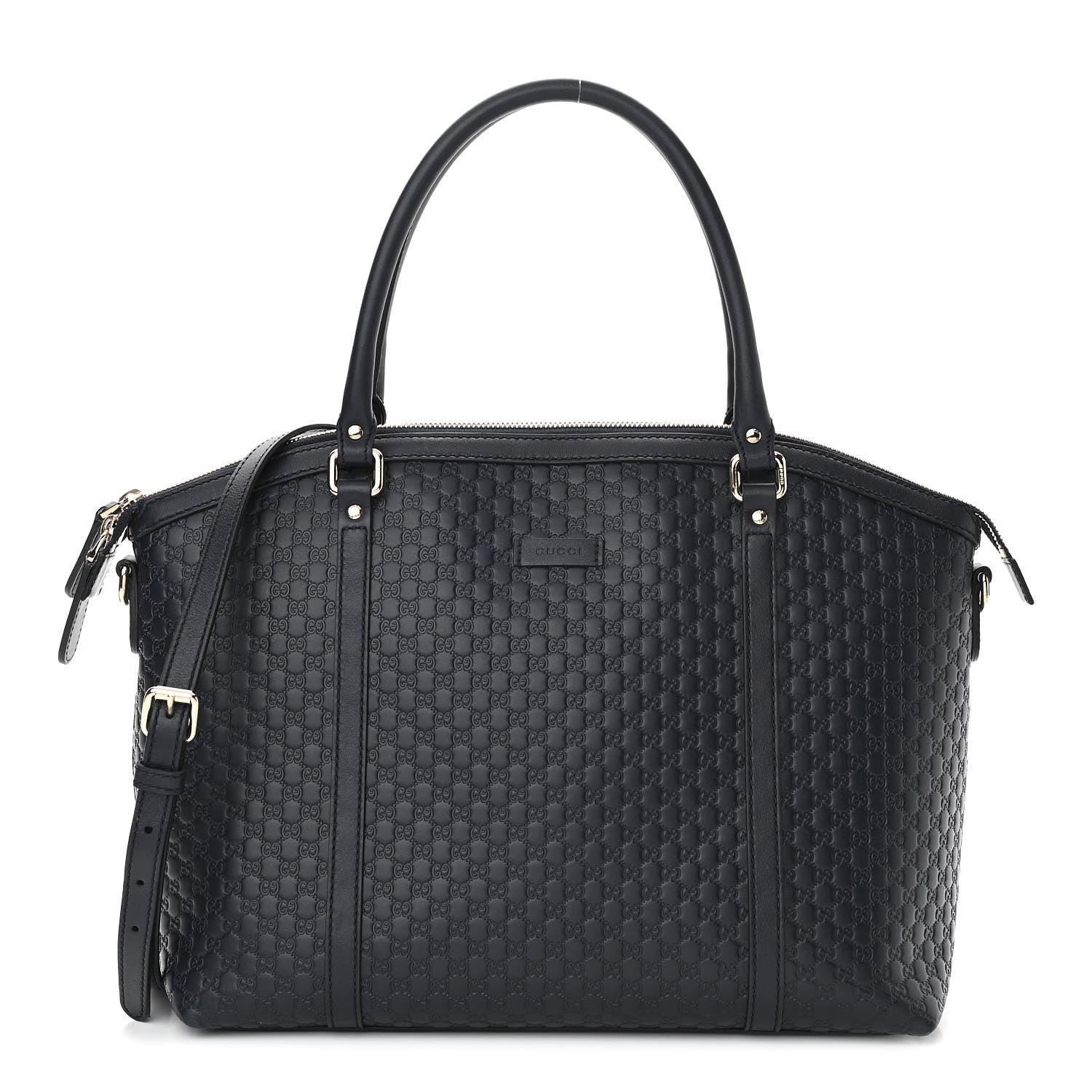 Gucci Soft Microguccissima Dome Satchel Navy 1 of 12