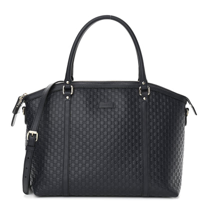 Gucci Soft Microguccissima Dome Satchel Navy 1 of 12