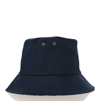 Christian Dior Polyester Cotton Oblique Teddy-D Brim Bucket Hat 58 Navy 7 of 12