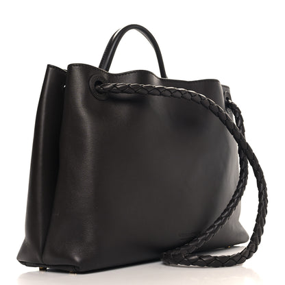 Bottega Veneta Silky Calfskin Medium Andiamo Shoulder Bag Fondant 3 of 9