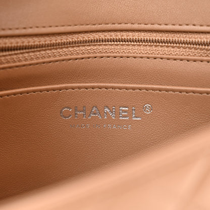 Chanel Lambskin Quilted Mini Rectangular Flap Dark Beige 6 of 11