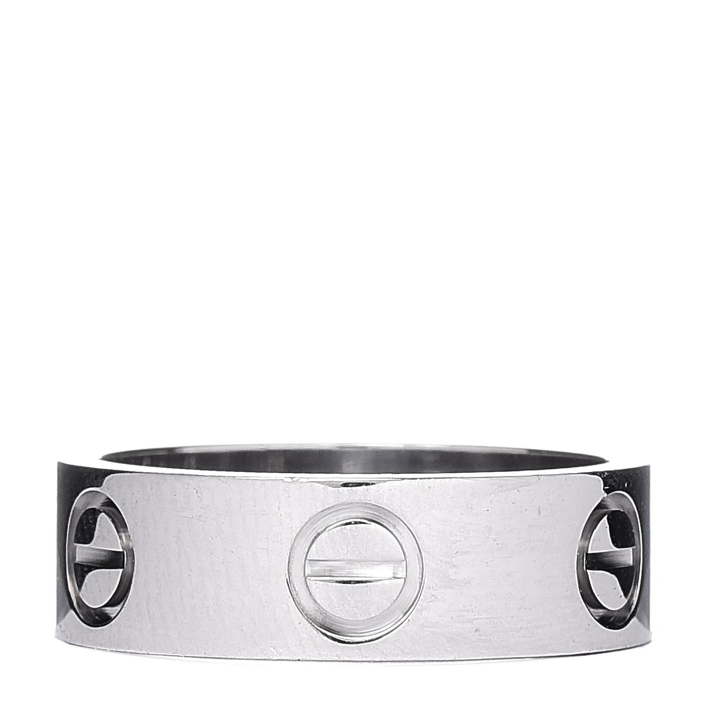 18K White Gold 5.5mm LOVE Ring 48 4.5