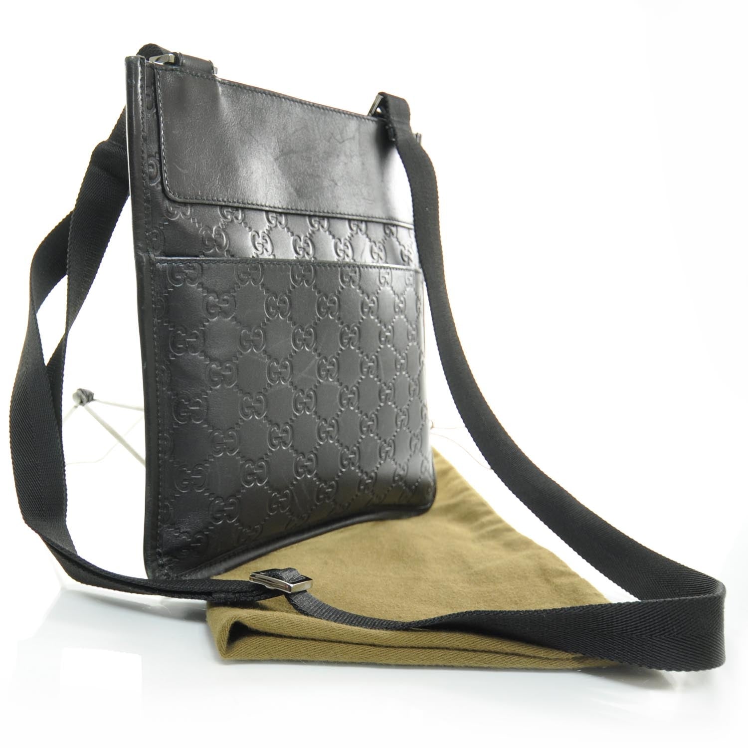 Gucci Guccissima Messenger Bag 3 of 9