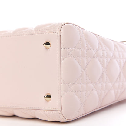 Christian Dior Lambskin Cannage Medium Lady Dior Light Pink 9 of 9