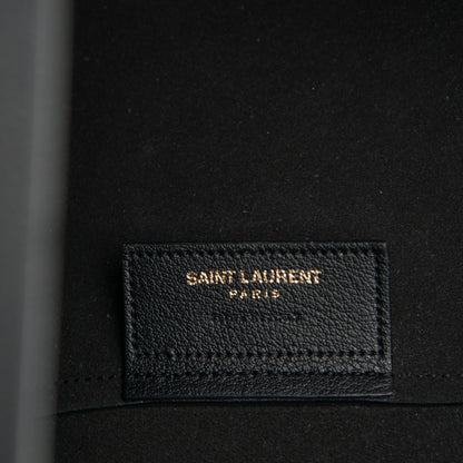 Saint Laurent Calfskin Large Shopping Tote Black 6 of 7