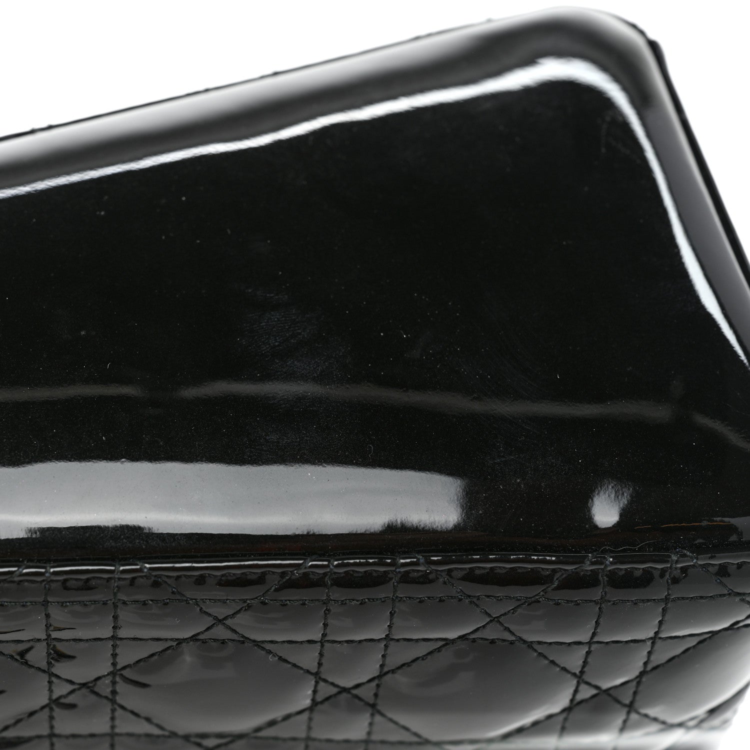 Christian Dior Patent Cannage Medium Lady Dior Black 9 of 12