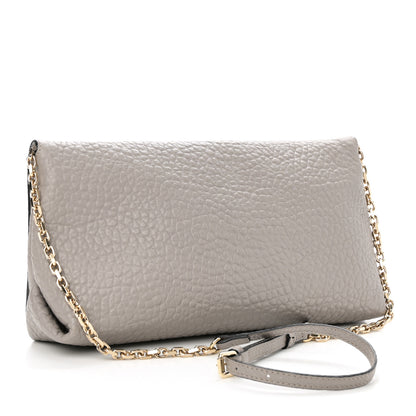Burberry Signature Grain Medium Mildenhall Crossbody Bag Pale Grey 3 of 9