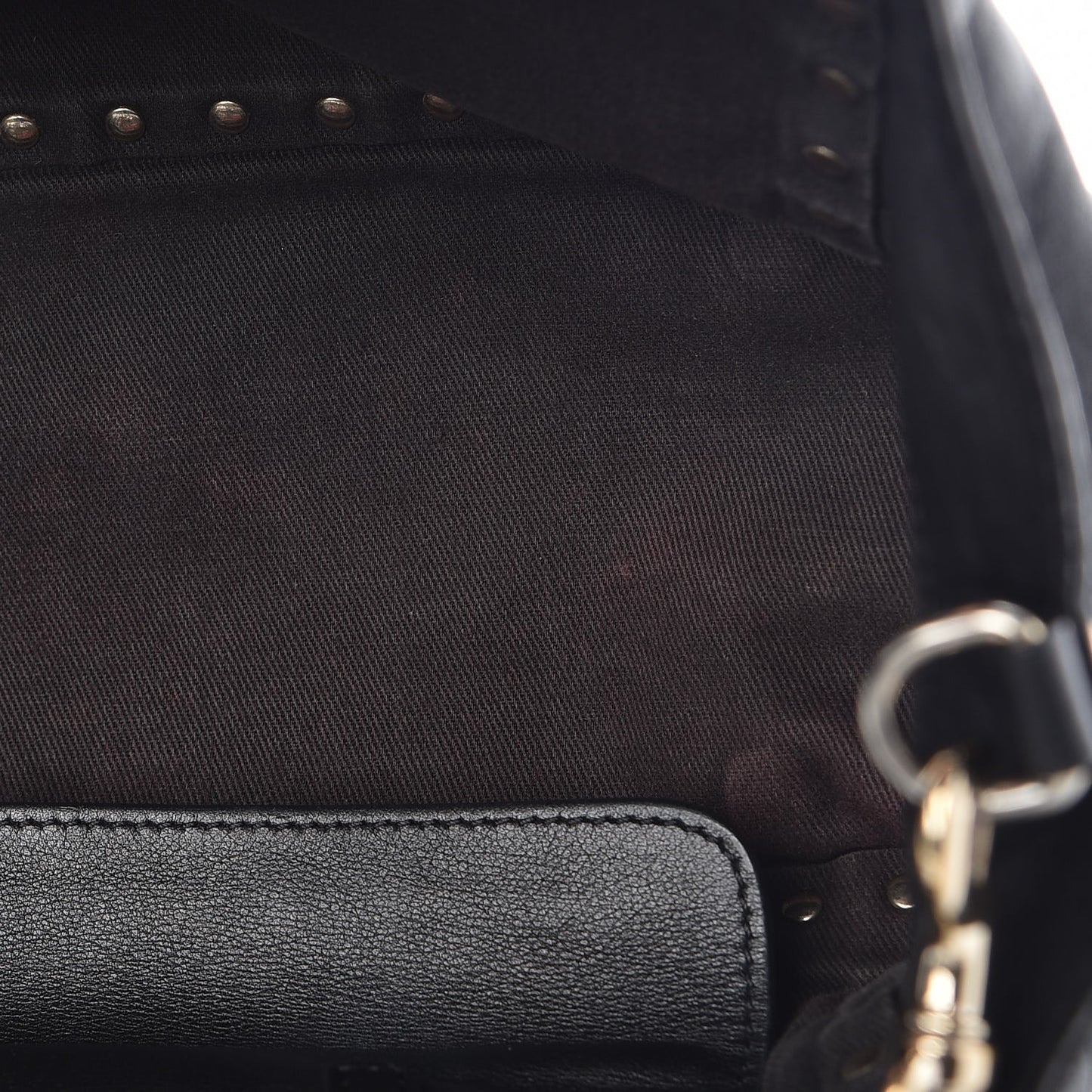 Vitello Small Rockstud Tote Black